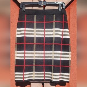 Plaid Skirt Bodycon Pencil Skirt Melissa Paige